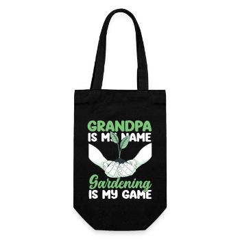 Amoureux des plantes Jardinage Papi - Sac à bouteille - noir - Devant