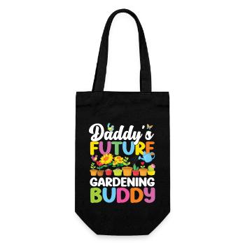Plant Lover Gardening Toddler - Geschenkbeutel für Flaschen - Schwarz - Vorne