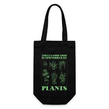 Plant Lover Gardening Today's Good - Geschenkbeutel für Flaschen - Schwarz - Vorne