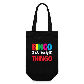 Bingo Ist Mein Ding Für Bingo Spieler - Geschenkbeutel für Flaschen - Schwarz - Vorne