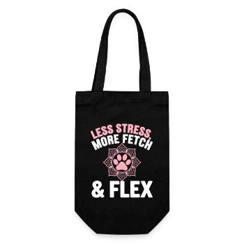 Doga Dog Yoga Bien-être pour animaux de compagnie Étirements conscients - Sac à bouteille - noir - Devant