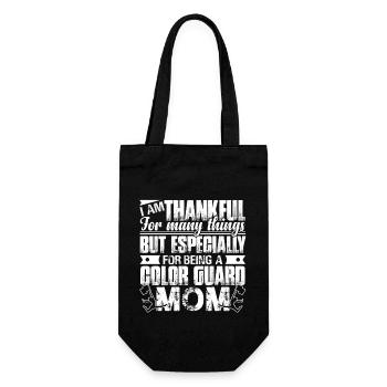 Color Guard Thankful For Being A Color Guard Mom - Gift Bag for Bottles - black - Front