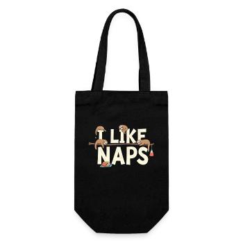 Sloth Sleep Funny Relax Outfit Nap - Gift Bag for Bottles - black - Front