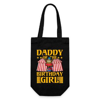 Daddy of the Birthday Girl - Gift Bag for Bottles - black - Front