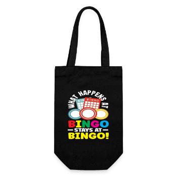 Bingo Spaß Für Bingo Spieler - Geschenkbeutel für Flaschen - Schwarz - Vorne