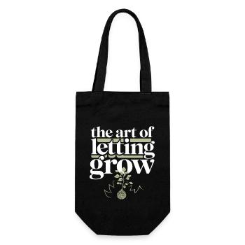 Kokedama Moss Ball Plants Japanese Gardening - Gift Bag for Bottles - black - Front