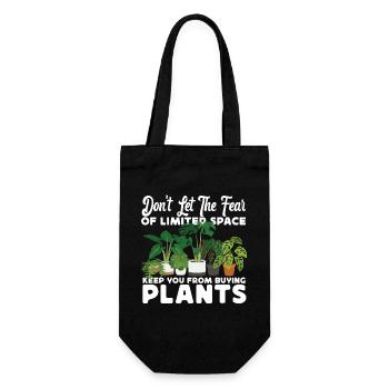 Plant Lover Gardening Monstera - Geschenkbeutel für Flaschen - Schwarz - Vorne