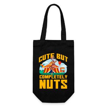 Mignon mais complètement fou - Sac à bouteille - noir - Devant