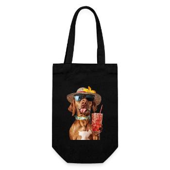Rhodesian Pitbull Ridgeback - Geschenkbeutel für Flaschen - Schwarz - Vorne