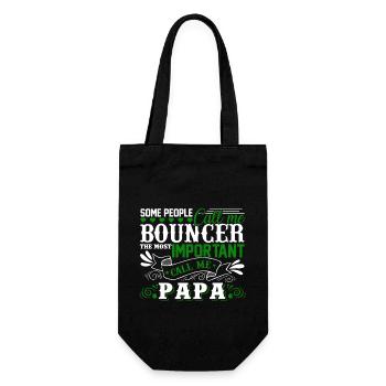Bouncer Papa - Gift Bag for Bottles - black - Front