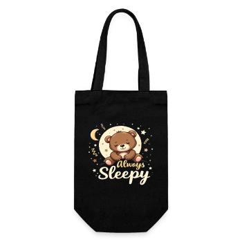 Cute Bear, Bear, Bear, Cute Sleep, Dreamer - Gift Bag for Bottles - black - Front