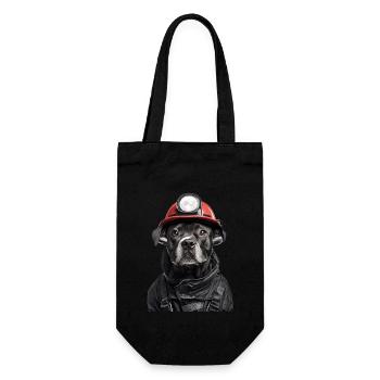 Staffordshire Bullterrier - Geschenkbeutel für Flaschen - Schwarz - Vorne