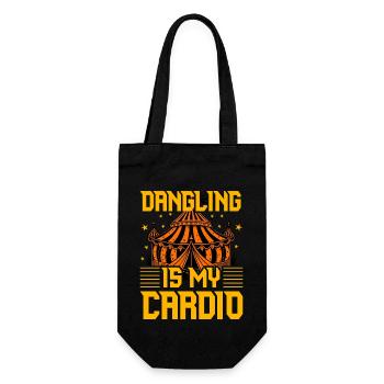 Dangling is my Cardio - Gift Bag for Bottles - black - Front