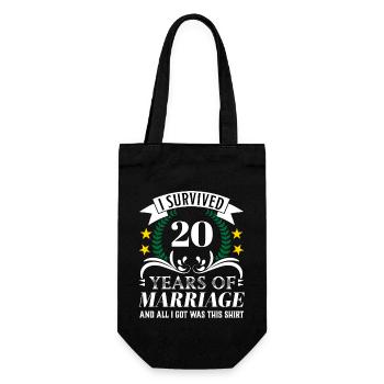 ans de mariage Plan d’art 1 Exemplaire 4 - Sac à bouteille - noir - Devant