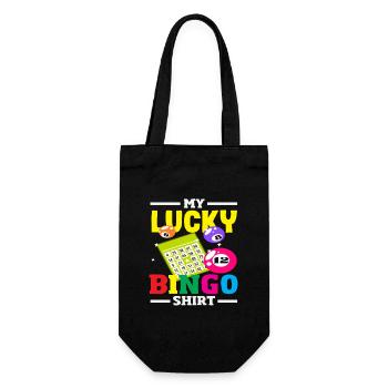Joueur de bingo porte-bonheur chemise design - Sac à bouteille - noir - Devant
