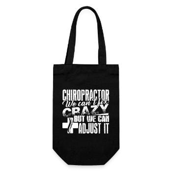 Chiropractor Chiropractor Can Adjust - Gift Bag for Bottles - black - Front