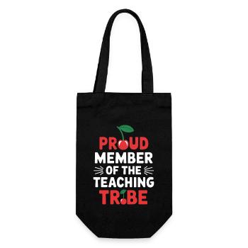 Fier membre de la tribu des enseignants - Sac à bouteille - noir - Devant