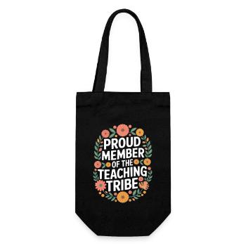 Fier membre de la tribu des enseignants - Sac à bouteille - noir - Devant