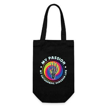 Orthopedic Surgeon My Passion My Physical Therapy - Gift Bag for Bottles - black - Front