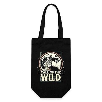 Nature sauvage et liberté – Call of the Wild - Sac à bouteille - noir - Devant