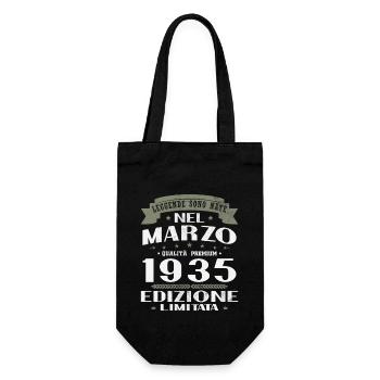 Mars 1935 Vintage Cadeau d’Anniversaire - Sac à bouteille - noir - Devant