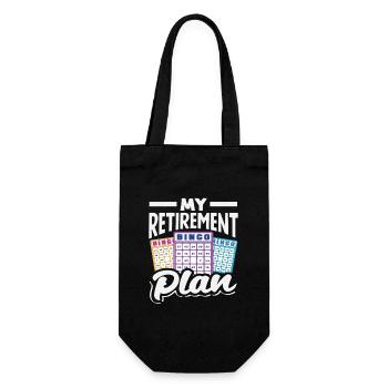 Joueur de bingo Mon plan de retraite - Sac à bouteille - noir - Devant