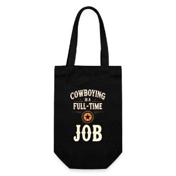 Cattle Rancher Livestock Farmer Ranching Lifestyle - Gift Bag for Bottles - black - Front