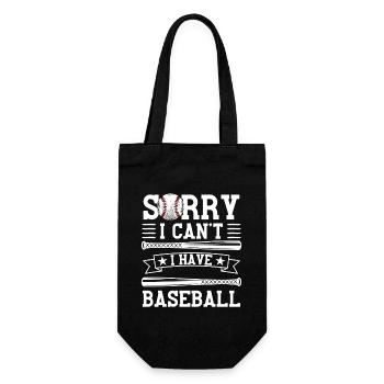 Lustiger Baseball Spruch Baseballspieler - Geschenkbeutel für Flaschen - Schwarz - Vorne