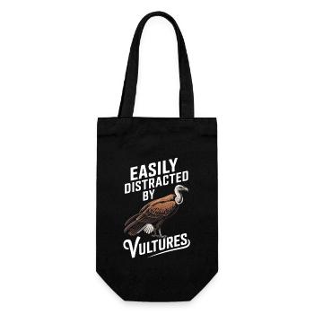 Geier - Geschenkbeutel für Flaschen - Schwarz - Vorne