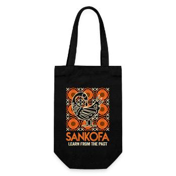Sankofa Symbol Adinkra Ghana Black - Gift Bag for Bottles - black - Front