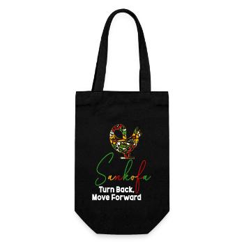 Sankofa Symbol Adinkra Ghana Black - Gift Bag for Bottles - black - Front