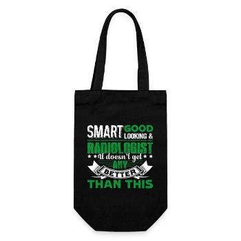 Radiologist Smart Radiologist - Gift Bag for Bottles - black - Front