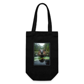 Rat musqué - Sac à bouteille - noir - Devant