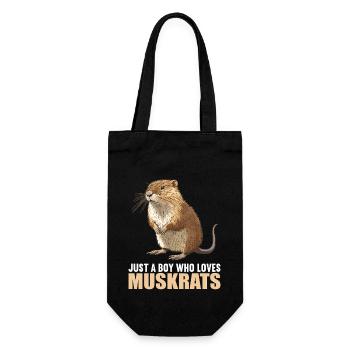 Rat musqué - Sac à bouteille - noir - Devant