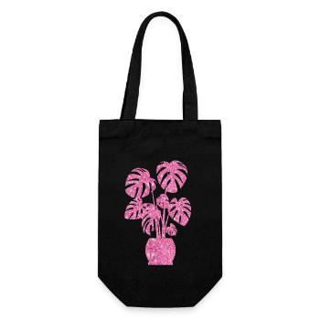 Plant Lover Gardening Diamond - Geschenkbeutel für Flaschen - Schwarz - Vorne