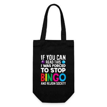 Joueur de bingo Drôle Dire Humour - Sac à bouteille - noir - Devant