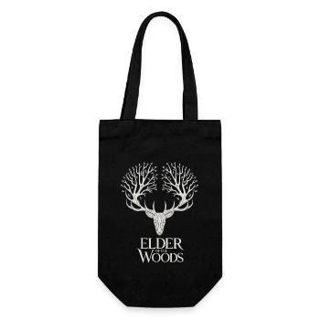Elder Of The Woods Hirschgeist Wald - Geschenkbeutel für Flaschen - Schwarz - Vorne
