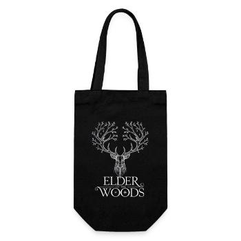 Elder Of The Woods Hirschgeweih Design - Geschenkbeutel für Flaschen - Schwarz - Vorne