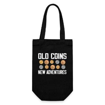 Numismatics Coin Roman Collection - Gift Bag for Bottles - black - Front