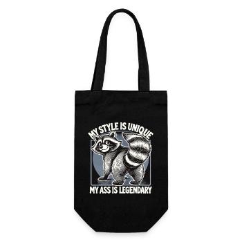 Dicton laveur - Mon style est unique - Sac à bouteille - noir - Devant