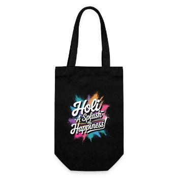 Das Holi Festival Of Colors Indian Celebration - Geschenkbeutel für Flaschen - Schwarz - Vorne