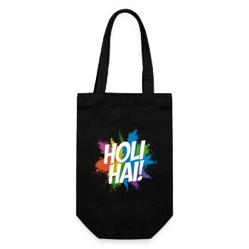 Das Holi Festival Of Colors Indian Celebration - Geschenkbeutel für Flaschen - Schwarz - Vorne