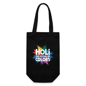 Das Holi Festival Of Colors Indian Celebration - Geschenkbeutel für Flaschen - Schwarz - Vorne