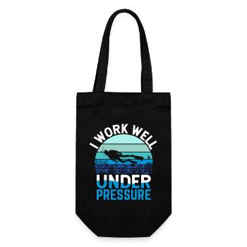 Dive Scuba Diving Funny Scuba Diver - Gift Bag for Bottles - black - Front