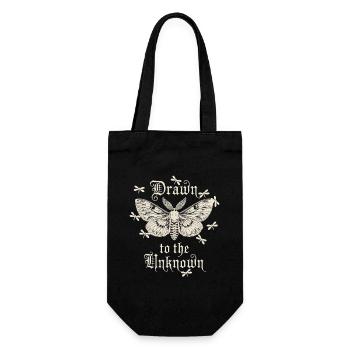 Attracted by the Unknown Butterfly Art - Gift Bag for Bottles - black - Front