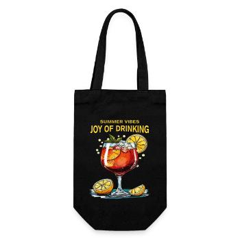 DRINK SPRITZ JOY OF DRINKING - Gift Bag for Bottles - black - Front