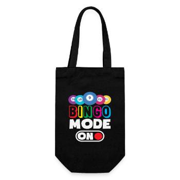 Bingo Mode On Für Bingo Player - Geschenkbeutel für Flaschen - Schwarz - Vorne