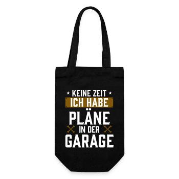 garage deutsch2 Zeichenfläche 1 - Geschenkbeutel für Flaschen - Schwarz - Vorne