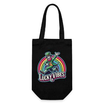 Saint-Patrick Lucky Vibes Arc-en-ciel - Sac à bouteille - noir - Devant