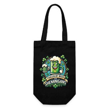 S’amuser à la Saint-Patrick avec de la bière et des manigances - Sac à bouteille - noir - Devant